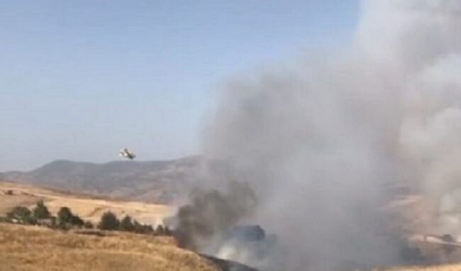 Incendi sulle Madonie: in azione i canadair