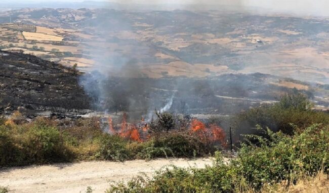 Il fuoco lambisce ancora Buccheri: minacciata dalle fiamme la zona di Monte Lauro