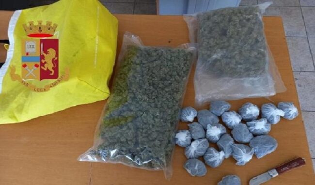 Trasporta un chilo di marijuana, arrestato 48enne siracusano