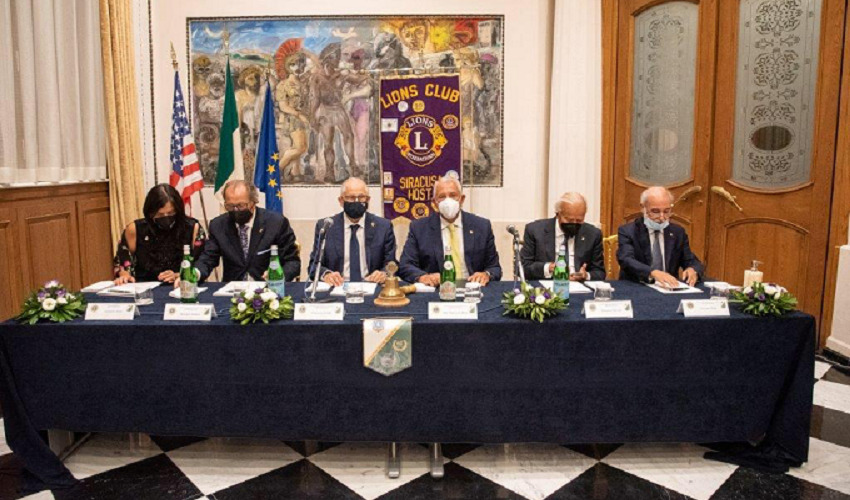 Cerimonia di apertura dell’anno sociale 2021/2022 del Lions Club Siracusa Host