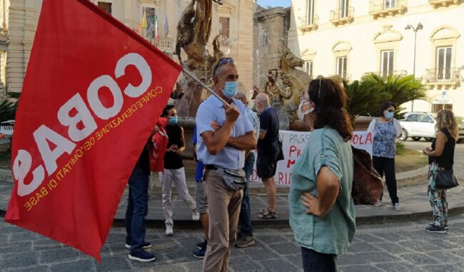 Lunedì 11 ottobre sciopero generale Cobas, a Siracusa presidio al Tempio di Apollo