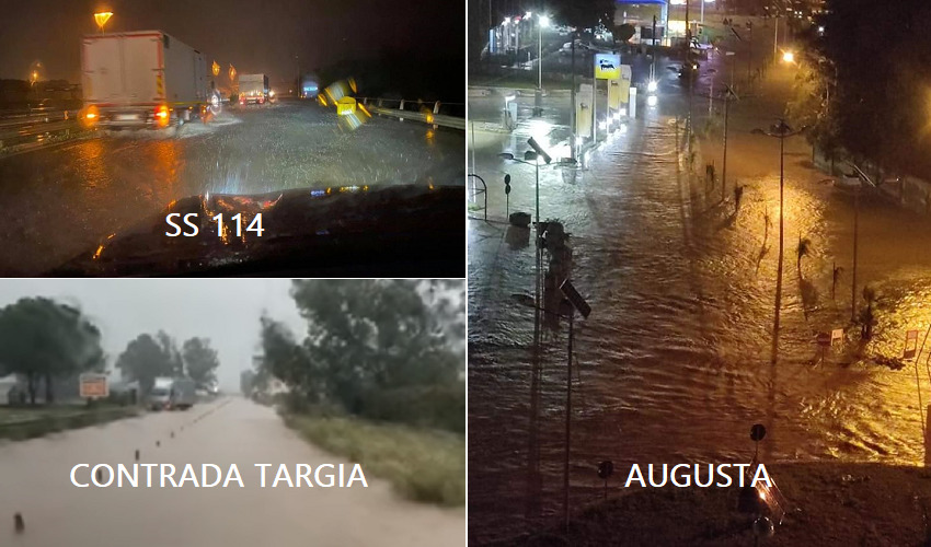 Maltempo, viabilità in tilt: strade allagate e chiuse in tutta la provincia di Siracusa