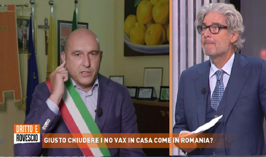 Francofonte e la zona arancione a "Diritto e Rovescio": "Il vaccino è l'arma migliore?"