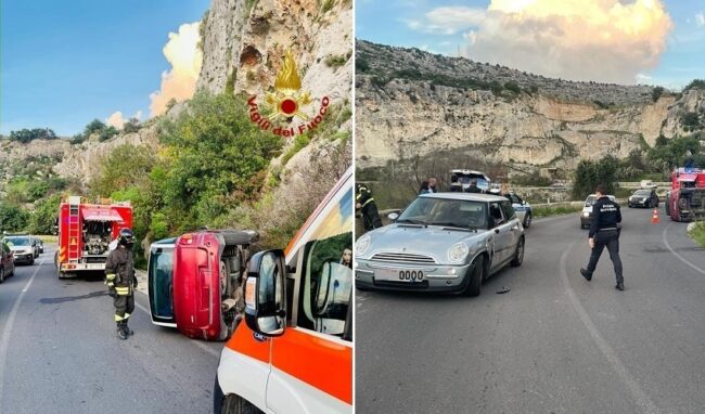 Incidente sulla strada tra Floridia e Belvedere: 2 feriti