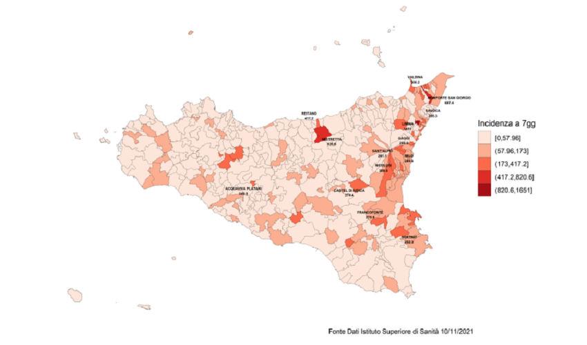 Covid in Sicilia, la provincia di Siracusa resta tra le 3 con il rischio più elevato di nuovi casi