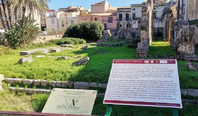 Inaugurata una mappa tattile al Tempio di Apollo