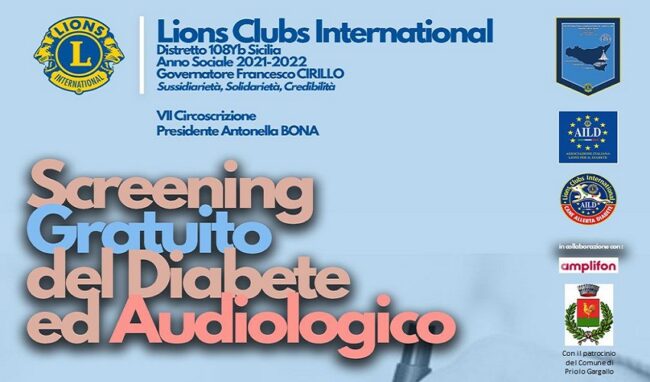 A Priolo screening gratuito del diabete e  audiologico