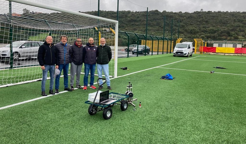 Sopralluogo dei tecnici della Lnd nel nuovo stadio di Canicattini Bagni