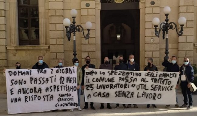 Protesta dei lavoratori Util Service al Vermexio: "Pronti alla mobilitazione ad oltranza"