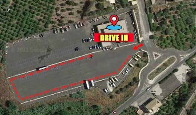 Cambia sede il drive in per i tamponi covid a Noto