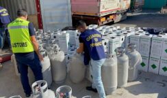 Sequestrate al Porto di Palermo 5,8 tonnellate di gas in bombole provenienti dalla Cina