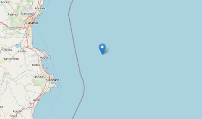 Sette scosse di terremoto al largo di Siracusa: la più forte di magnitudo 3.5