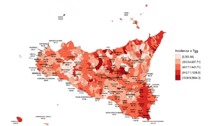 Covid, Siracusa tra le 3 province siciliane con il più alto tasso di nuovi casi