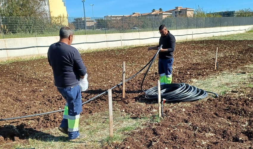 Orti scolastici dell'Istituto Einaudi: la Siam dona l'impianto di irrigazione
