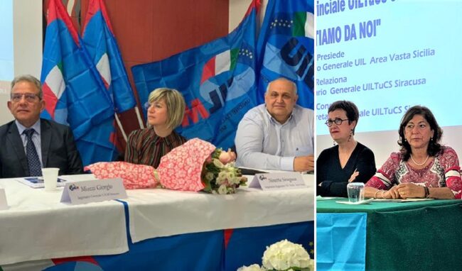 Congressi territoriale e provinciale di UilTucs e Uilm Siracusa: eletti Floridia e Miozzi