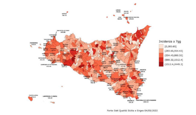 Covid, nuovi casi in decremento ma la provincia di Siracusa resta seconda per incidenza in Sicilia