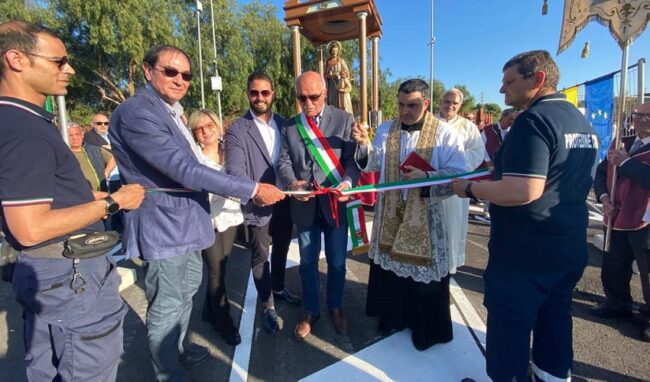Inaugurata a Priolo la nuova strada di collegamento tra via Reno e via Salso