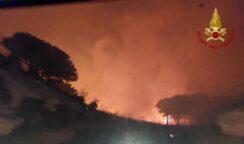 Vasto incendio sul monte Erice: danni ingenti