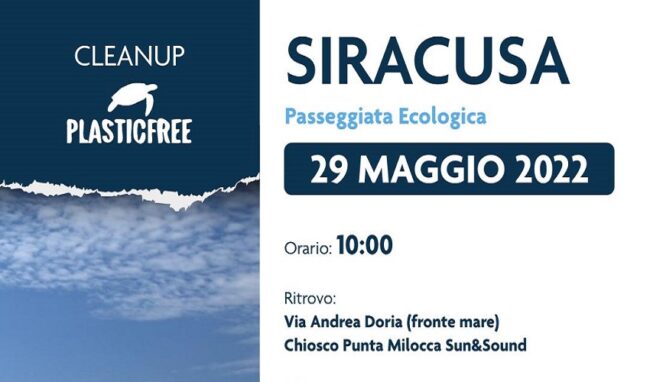 I volontari di Plastic Free alla Fanusa: ripuliranno la spiaggia dai rifiuti