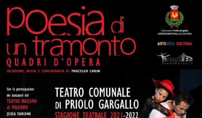 “Poesia di un tramonto - Quadri d'Opera": la danza al teatro comunale di Priolo