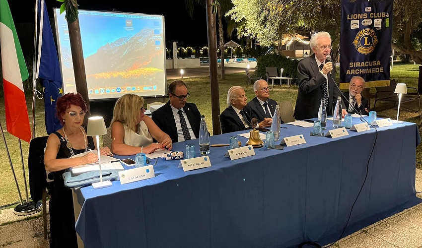 Lions Club Siracusa Aretusa, cerimonia di passaggio della campana