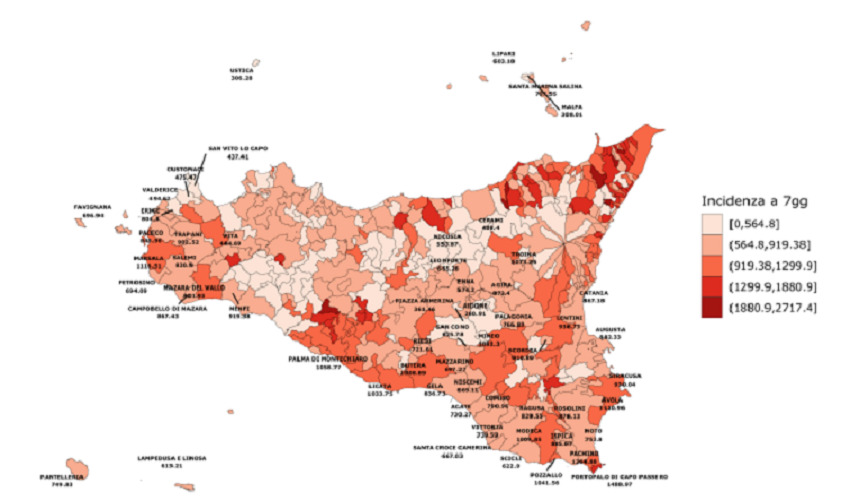 Covid, contagi in calo in Sicilia. La provincia di Siracusa tra le 4 con il maggior numero di positivi