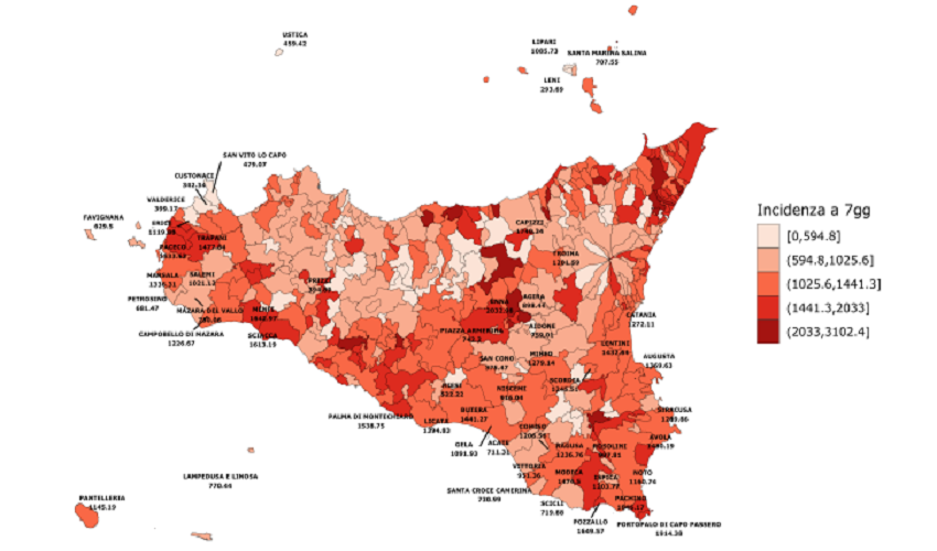 Covid, la provincia di Siracusa seconda in Sicilia per nuovi casi. Oggi 631 nuovi positivi