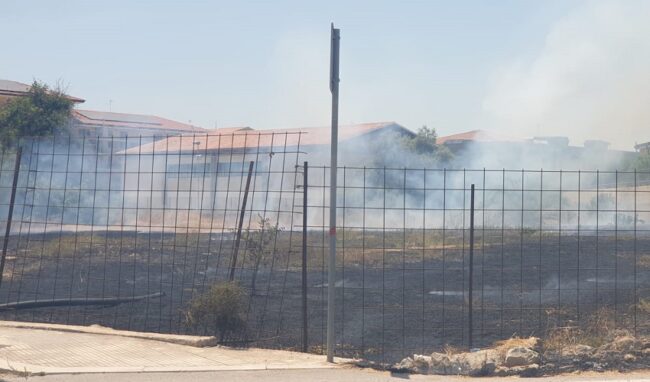 Vasto incendio alla Pizzuta: il fuoco a pochi metri dalle abitazioni