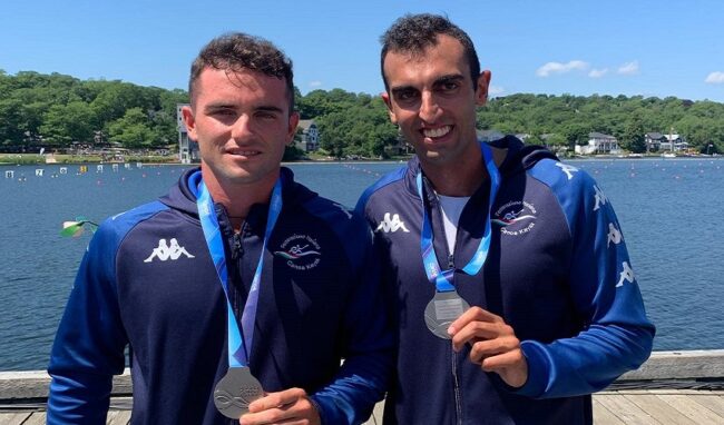 Samuele Burgo e Andrea Schera medaglia d'argento in K2 ai Mondiali 2022