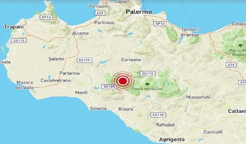 Scossa di terremoto di magnitudo 4.2 nel Palermitano