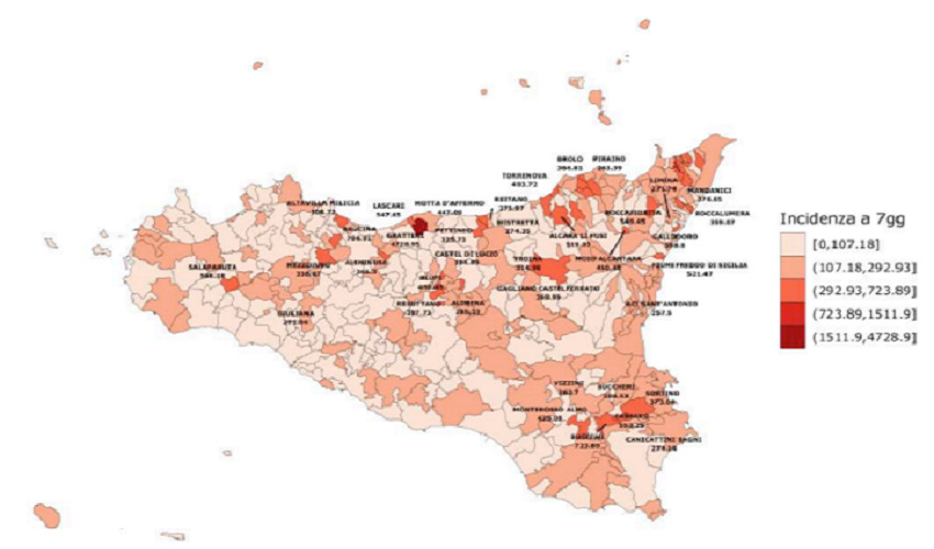 Covid, contagi giù del 12,14% in provincia di Siracusa