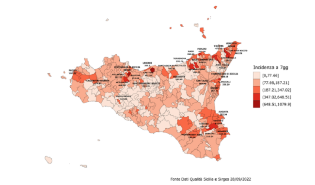 Covid, contagi in risalita: in provincia di Siracusa +35,49%