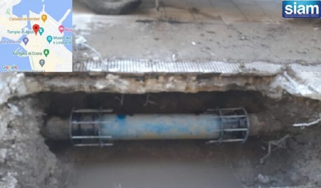 Perdita idrica in Ortigia: rottura riparata e servizio ripristinato