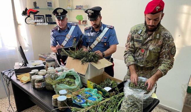 Nascondevano in casa oltre 3 chili di marijuana: 3 arresti