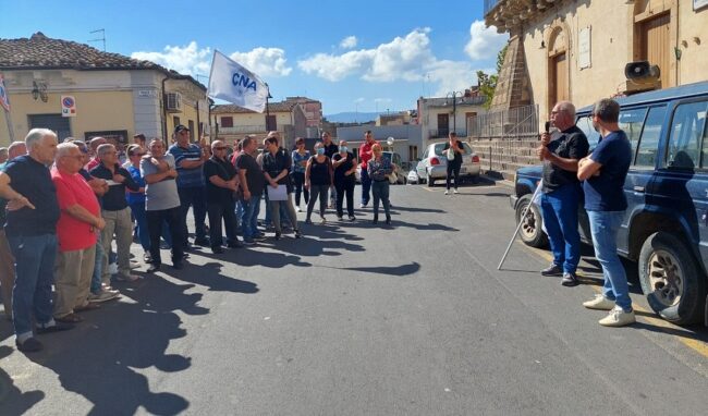 Mobilitazione della Cna a Francofonte contro il caro energia