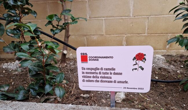 Un corner contro la violenza di genere alla Cgil di Siracusa