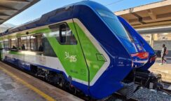 Il treno Blues alla stazione di Palermo Centrale