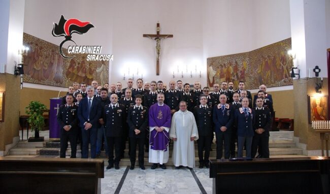 Preparazione al Natale, messa per i Carabinieri alla Chiesa del Sacro Cuore