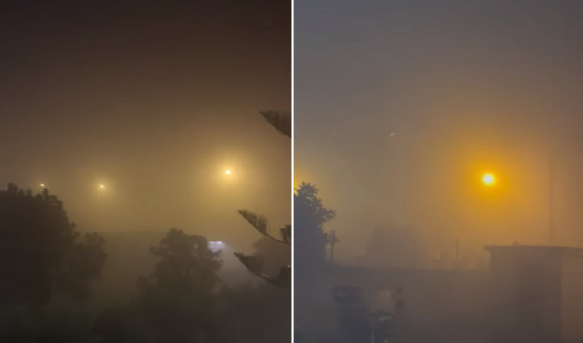 Il mistero della nebbia densa e della forte puzza di plastica bruciata all'Arenella