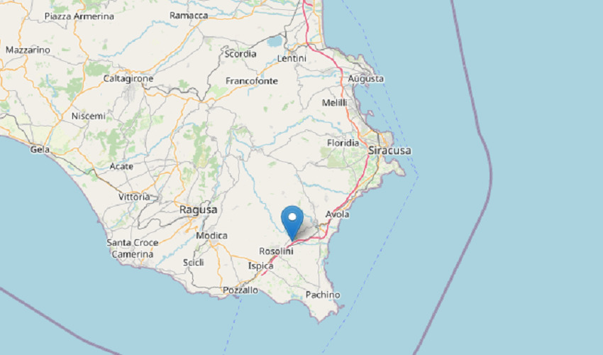 Terremoto nel Siracusano: scossa di magnitudo 2.9 a pochi chilometri da Rosolini