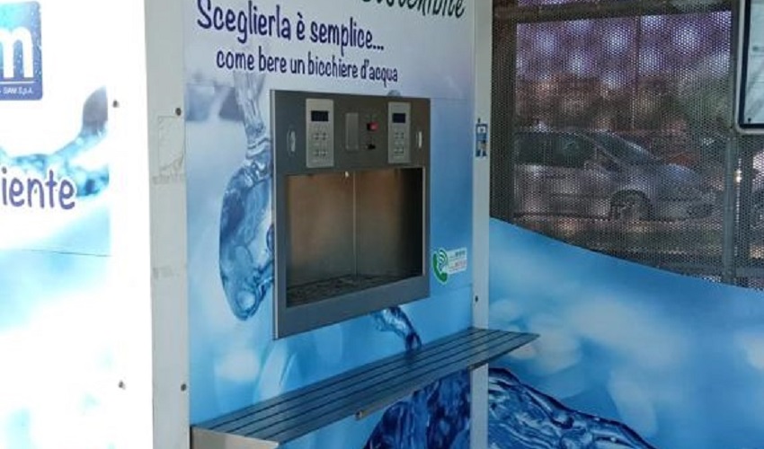 Nuova casetta dell'acqua attivata in viale Santa Panagia