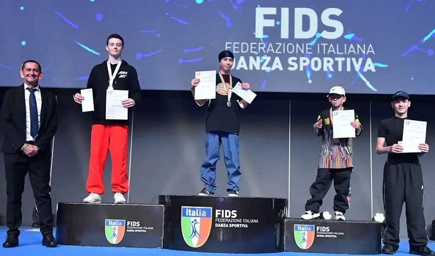 Il ballerino siracusano Davide Inserra campione italiano assoluto junior di Break Dance