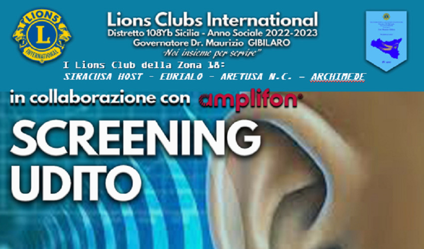 Screening gratuito dell'udito promosso dai Lions zona 18