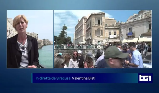 Siracusa invasa dai turisti per il ponte dell'1 maggio in diretta sul Tg1