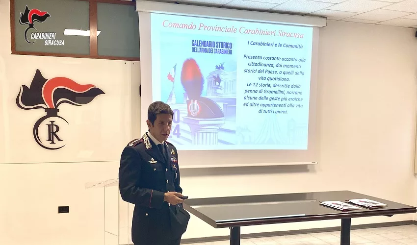 Presentazione del Calendario Storico dell'Arma dei Carabinieri e