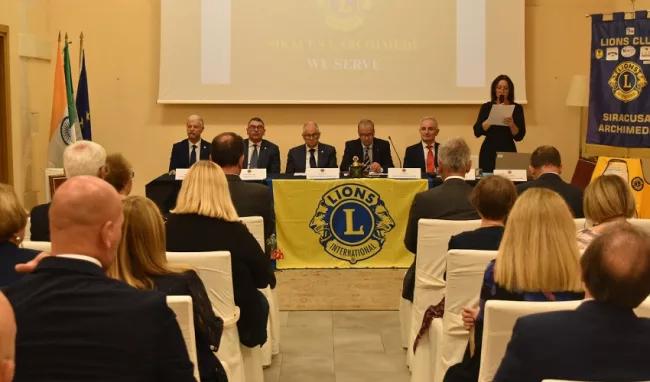 Apertura del 10° anno sociale del Lions Club Siracusa Archimede 6 anno sociale
