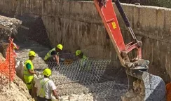 Consolidamento e rifacimento di via XXIV Reggimento Artiglieria Peloritani a Melilli consolidamento