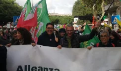 Alleanza Verdi e Sinistra di Siracusa alla manifestazione No Ponte a Messsina manifestazione