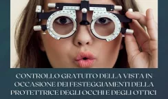 Controllo gratuito della vista degli Ottici Cna per la festa di Santa Lucia controllo