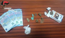 Detenzione a fini di spaccio: 20enne denunciato 3 detenzione